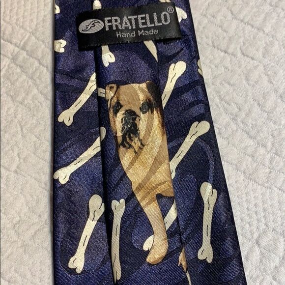 Men’s dog and bone tie - Picture 5 of 5